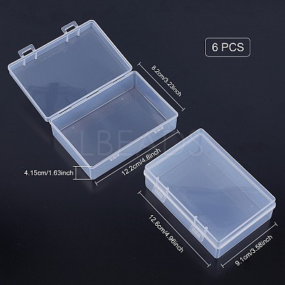 Transparent Plastic Bead Containers CON-WH0072-41A-1