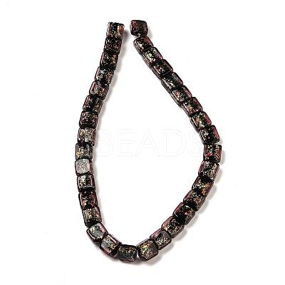 Handmade Dichroic Foil Glass Beads Strands DICH-U001-07J-1