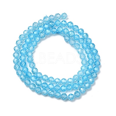 Cubic Zirconia Beads Strands G-G792-47-16C-1