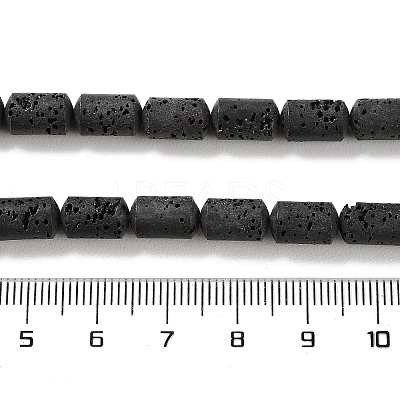 Synthetic Lava Rock Dyed Beads Strands G-H311-04-03-1
