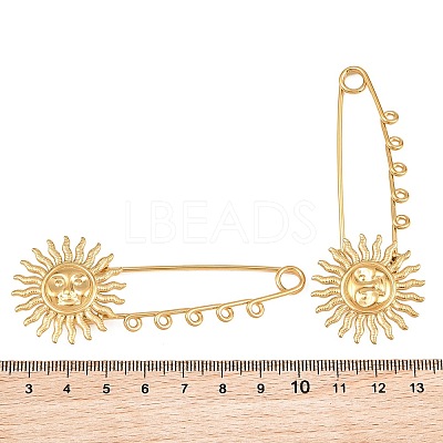 Sun 304 Stainless Steel Safety Pins Brooch Findings SA-CBA098D-13E-G-1