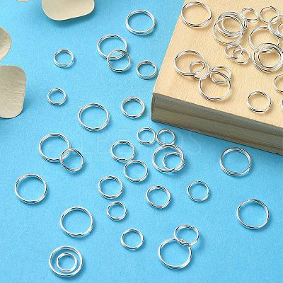 300Pcs 4 Style Iron Split Rings IFIN-YW0003-33-1