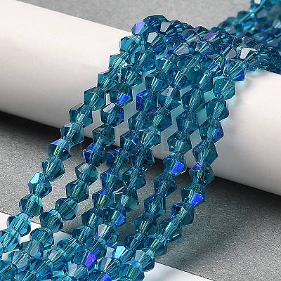 Transparent Electroplate Glass Beads Strands LS-EGLA-A039-T2mm-L01-1