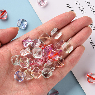 Transparent Acrylic Beads X-TACR-S154-08A-1