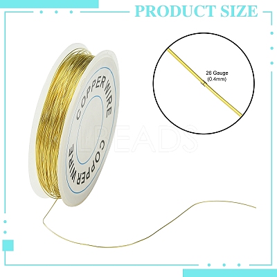 Copper Jewelry Wire CWIR-CW0.4mm-07-1