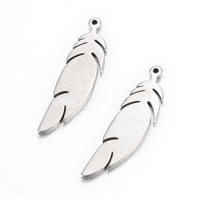 Tarnish Resistant 304 Stainless Steel Pendants X-STAS-S054-17-1