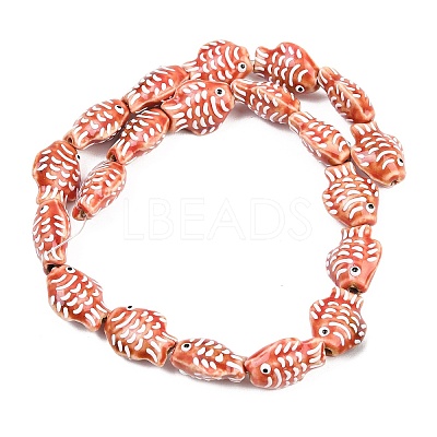 Handmade Porcelain Beads PORC-K010-08-08-1