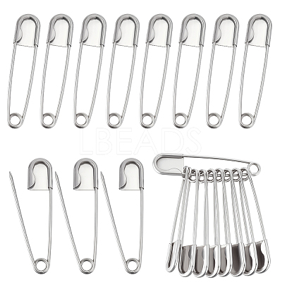 20Pcs Iron Safety Pin Brooch Findings IFIN-AR0001-45-1