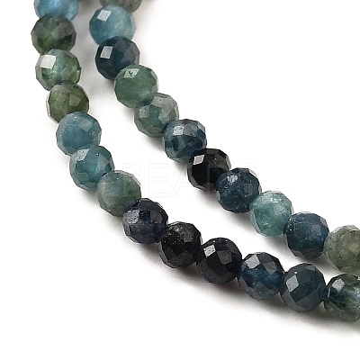 Natural Blue Tourmaline Beads Strands G-G259-D10-2mm-1