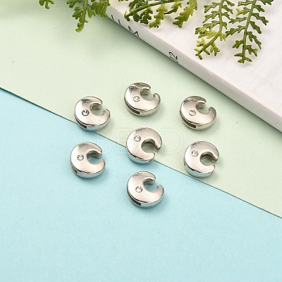 Letter Slider Beads for Watch Band Bracelet Making ALRI-O012-C-NR-1