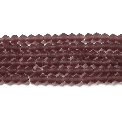 Imitate Austrian Crystal Frosted Glass Beads Strands EGLA-A039-T2mm-MD05-1
