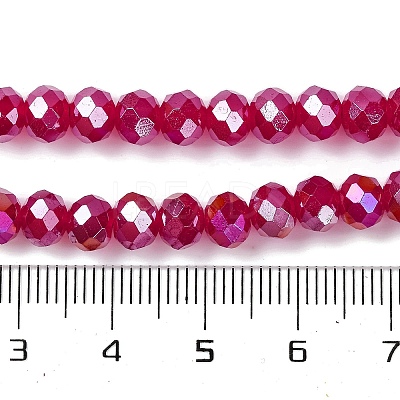 Baking Electroplate Glass Beads Strands X1-DGLA-A039-J10mm-B02-1
