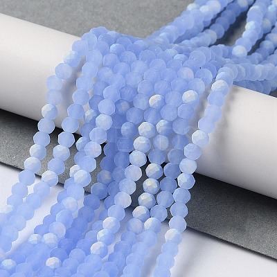 Imitation Jade Glass Beads Strands EGLA-A034-J3mm-MB03-1
