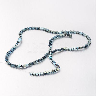 Electroplate Non-magnetic Synthetic Hematite Bead Strands G-F300-24A-07-1