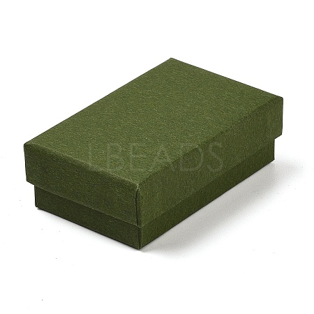 Cardboard Paper Jewelry Storage Boxes with Sponge CON-P023-01C-01-1