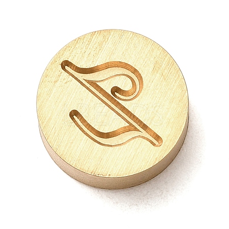 Golden Tone Brass Letter Stamps LS-KK-R005-01Z-1