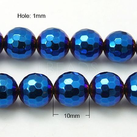 Non-Magnetic Synthetic Hematite Beads Strands G-C018-10mm-1