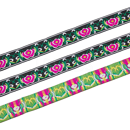 Ethnic Style Polyester Ribbon OCOR-WH0047-38L-1