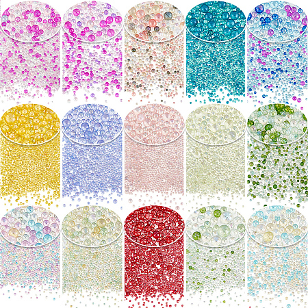 150G 15 Colors Glass Bead GLAA-OC0001-53-1