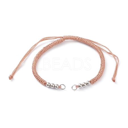 Adjustable Braided Polyester Cord Bracelet Making AJEW-JB00849-01-1