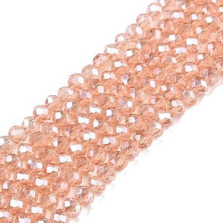 Electroplate Glass Beads Strands EGLA-A044-T2mm-A21-1