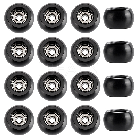 16Pcs POM Coated U Groove Guide Pulley Wheel Roller Bearing FIND-WR0013-19A-1