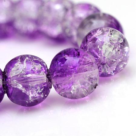 Baking Paint Crackle Glass Bead Strands CCG-S001-4mm-14-1