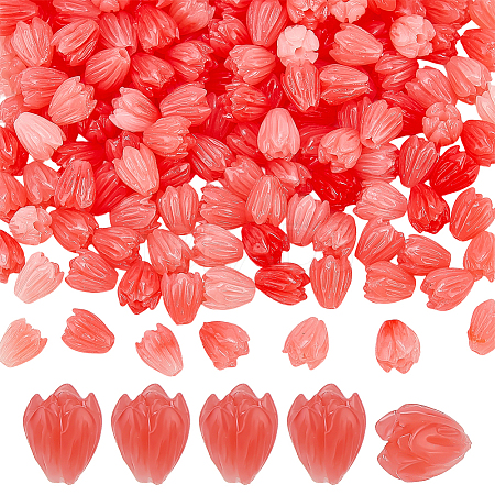 150Pcs Opaque Resin Beads RESI-PH0002-76C-1
