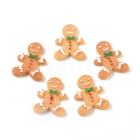 Christmas Theme Resin Decoden Cabochons RESI-CJC0001-37I-1