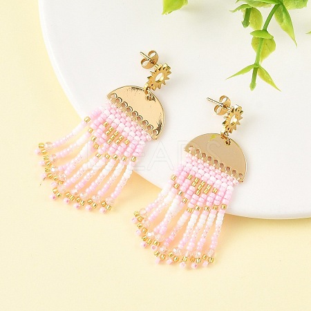 Brass Chandelier Earrings for Women EJEW-MZ00757-02-1