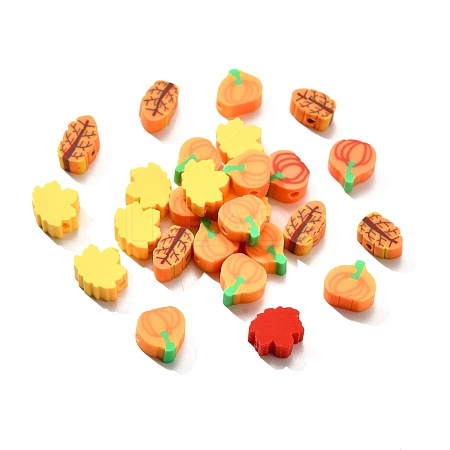 Handmade Polymer Clay Beads CLAY-R006-03-1