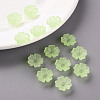 Transparent Frosted Acrylic Bead Caps MACR-S371-04A-728-6