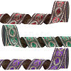   3Pcs 3 Colors Ethnic Style Embroidery Polyester Ribbons OCOR-PH0003-93-1