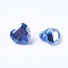 Cubic Zirconia Pointed Back Cabochons ZIRC-WH0001-C01-2