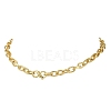 6MM Brass Cable Chain Necklaces with S Clasps NJEW-JN06442-2