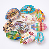 Printed Cowrie Shell Beads SHEL-S274-27-1