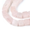 Natural Rose Quartz Beads Strands G-T139-6x6-05A-3