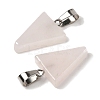 Natural Rose Quartz Pendants G-B127-04P-13-3