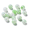 Two Tone Opaque Acrylic Beads SACR-P024-01A-W03-1