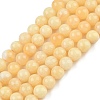 Natural Yellow Calcite Beads Strands G-C251-A01-10mm-2