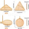 2 Styles Wooden Weaving Beading Loom Kit TOOL-NB0001-63-4