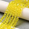 Transparent Electroplate Glass Beads Strands LS-EGLA-A039-T3mm-L21-4