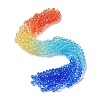 Transparent Painted Glass Beads Strands X1-DGLA-A034-T6mm-A13-1
