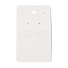 Rectangle Paper One Pair Earring Display Cards with Hanging Hole CDIS-C005-01-2