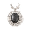 Natural Larvikite Pendants G-A226-02P-03-1