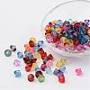Faceted Bicone Transparent Acrylic Beads DBB5mm-1
