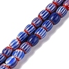 Handmade Lampwork Chevron Beads Strands LAMP-K041-01A-14-1