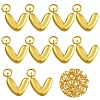 10Pcs Rack Plating Brass Pendants KK-SZ0002-55G-V-1