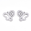 Non-Tarnish 201 Stainless Steel Pendants STAS-S081-007-2