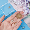 5Pcs Brass Micro Pave Grade AAA Cubic Zirconia Pendants ZIRC-BBC0002-41-3